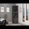 Tuhome Syrah Corner Bar Cabinet, Eight Bottle Cubbies, Double Door, Two Open Shelves, Smokey Oak BLI6548 - alternate 4